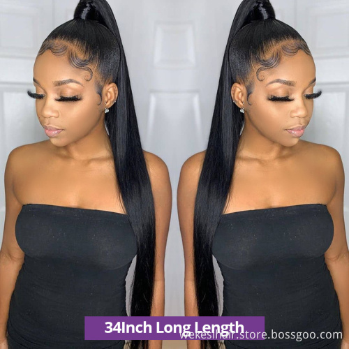 30 32 38 40Inch 360 Frontal Wig Brazilian Bone Straight 13x4 13x6 Lace Frontal Human Hair Wigs 5x5 Lace Closure Wig For Women